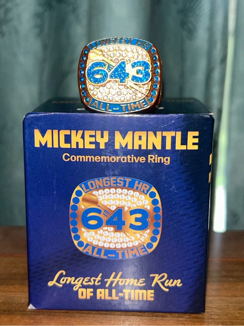 Mickey Mantle 643 Longest Home Run Commemorative Ring - 2026 Tulsa Drillers